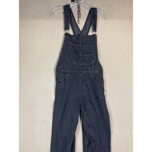 We The Free Overalls Womens Small Black Straight Leg Relaxed Fit Adjustable Bibs